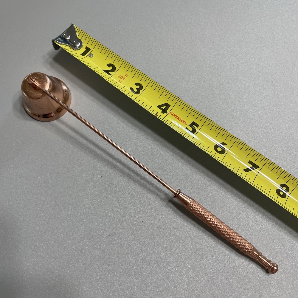 vintage Rose Gold Color candle snuffer 9"